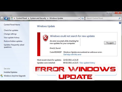 cara mengatasi windows update error pada windows 7 | How to fix windows 7 update error