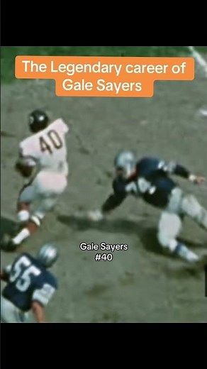 The Legend of Gale Sayers #highlights #nfl #sports #football #bears #fyp