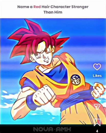 // Strongest red-haired character // Son Goku edit 🔥 #goku #dbz #dbs #anime #animeedit