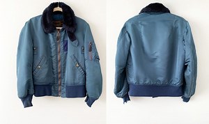 Vintage Rare 50s B-15C Navy Blue Us Military Flight Bomber Jacket Made in USA - Etsy UK