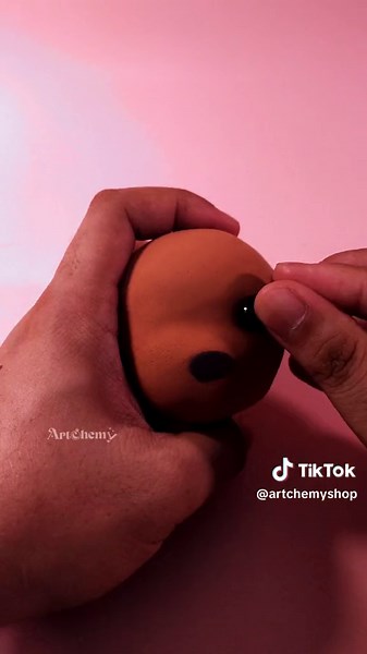 Easy Clay Animal Tutorial : Dog #clayart #claytok #artistsoftiktok #diy #claytutorial #clayartist #dogsoftiktok