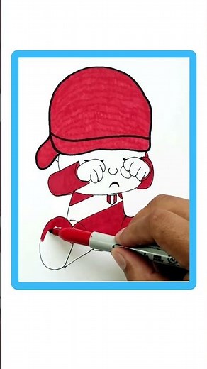Aprende a Dibujar y Colorear A Pocoyó Triste | DIBUJOS para niños | Pocoyó #Shorts