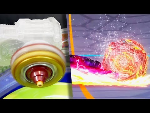 WORLD SLASH SPECIAL MOVE! | Anime VS Real Life World Spriggan Whip - Beyblade Burst Surge/Sparking