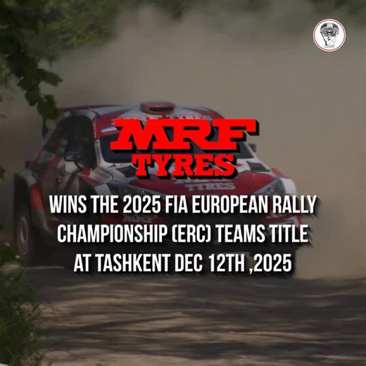 MRF Tyres on Instagram: "What begins on the rally stage finds its moment on the global podium. MRF Tyres receives the FIA ERC Team Title 2025 in Tashkent, a recognition shaped by performance, precision and the people behind every mile. #MRFTyres #MRFRacing #FIAAwards"
