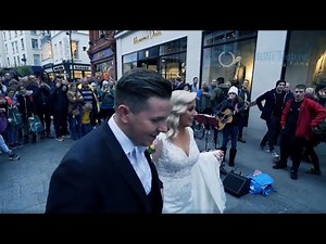 Bride & Groom First Dance with Allie Sherlock, Grafton Street, Dublin