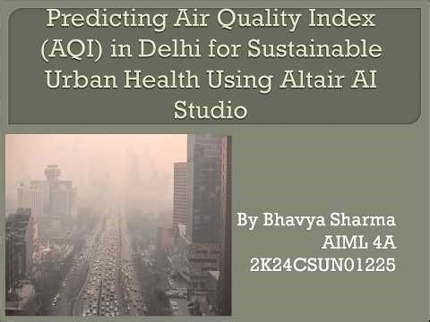 Predicting AQI in Delhi Using Machine Learning | Altair AI Studio Project Video