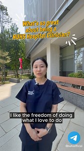 Hospital Clinicians know what's up 👀😎 Like what you see? Check out our ✨NUHS Broadcast Telegram channel✨ - be notified, informed and equipped about health. More exclusive content coming your way! Subscribe today: for.sg/nuhstelegram | National University Health System - NUHS