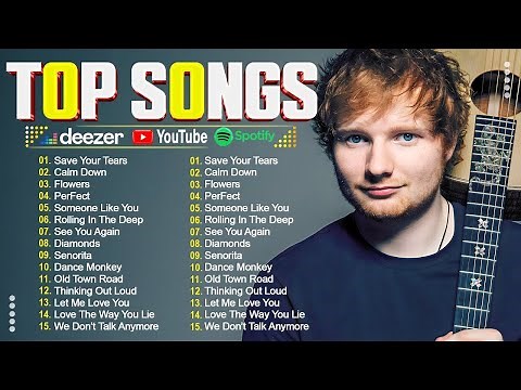 Top 100 Songs 2024 - Ed Sheeran, Bruno Mars, Adele, Maroon 5, Rihanna, The Weeknd