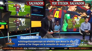 📖¡MASTERCLASS de FÚTBOL!🧤 🧐 ¿Colocó bien la BARRERA TER STEGEN antes de su parada antológica a Januzaj? BUYO y D'ALESSANDRO lo explican en #ElChiringuitoDeMega | El Chiringuito TV