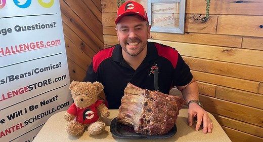885K views · 11K reactions | Randy Santel going for overall victory #1054 versus the 160oz (10lb) Extreme Cut Prime Rib Challenge at Bob & Geri’s famous Black Otter Supper Club in Hortonville, Wisconsin!! I’m hoping to become the 4th winner to finish in one sitting. Thanks everyone for tuning in and watching!! #primerib #hortonville #wisconsin #extreme #blackotter | Randy Santel | Facebook