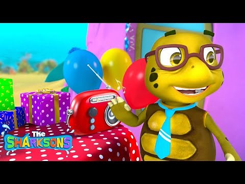 How To Play Pass the Parcel with Friends - Kids Party Songs | The Sharksons Family