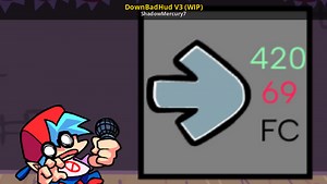 DownBadHud V3 (WIP) Mod for Friday Night Funkin' | FNF Mods