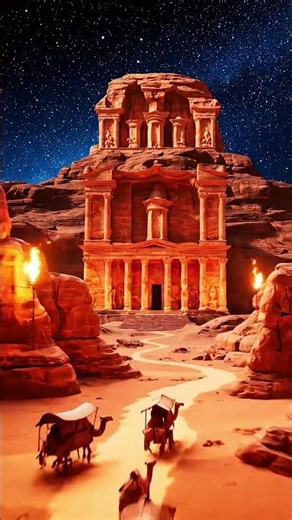 Petra Reborn in Hologram 8K — Futuristic Desert Map Awakens #Petra #Jordan