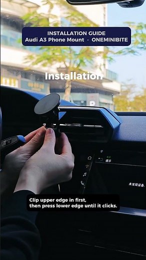 Audi A3 8Y Center Vent Phone Mount — Installation Guide #audia3 #rs3 #s3 #oneminibite
