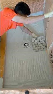 How to install mosaic in the shower floor #tile #diy #shower