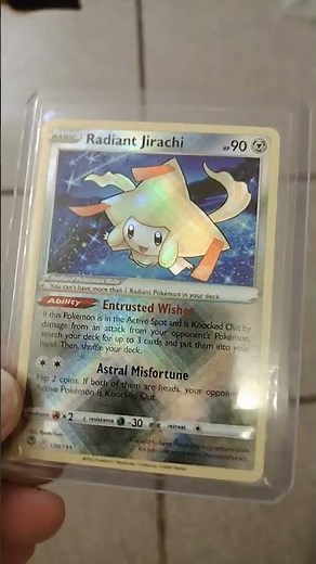 2022 Silver Tempest Radiant Jirachi Pokemon card #trending #viral #fyp #pokemoncards #pokemon