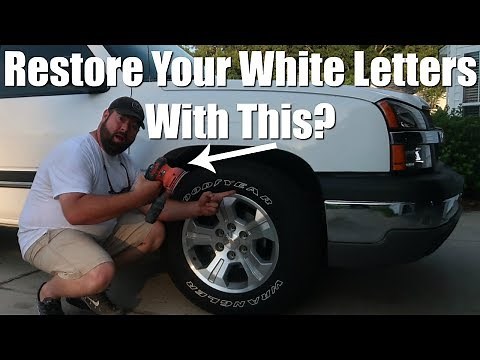 How To Clean White Letter Tires & Make Them White Again!