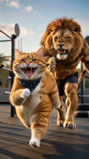 Jumbo Stole Lion’s Muscles 💪😹 #shorts