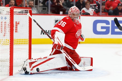 John Gibson Hits Red Wings Milestone Last Achieved By Chris Osgood