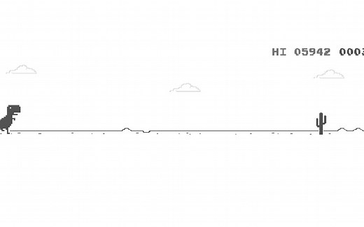 自动玩谷歌小恐龙！（代码在简介）
