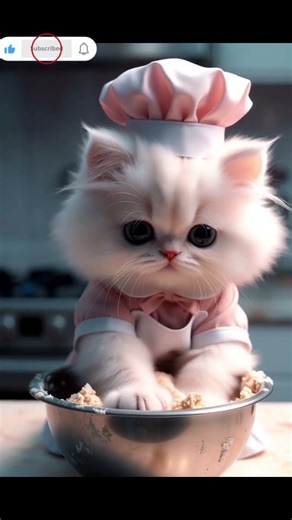 💕 cutest kitten kneading dough for cookies #cutecat #shortsfeed #catshorts #youtubeshorts