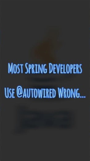 @Autowired vs Constructor Injection in Spring 🤔 Best practice explained simply.