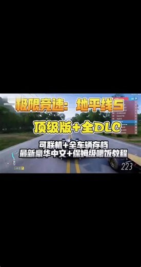 🔥地平线5】顶级版 全DLC 可联机 全车辆存档 本作是地平线系列第五代，拥有开放世界的玩法，几乎接近现实的画风,你可以在这片土地上，游玩你现实中未去过的，未看到过的风景，可以开着自己在现实中最爱的车型，和兄弟来刺激的赛车比赛！#地平线5 #地平线 #地平线6 #赛车游戏 #赛车游戏推荐