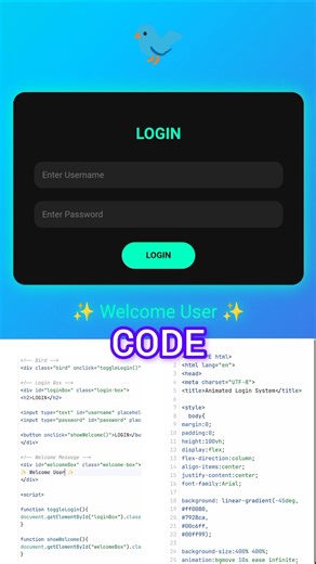 👉 I Built This Login System Using Only HTML 😍 // #shorts #ytshorts