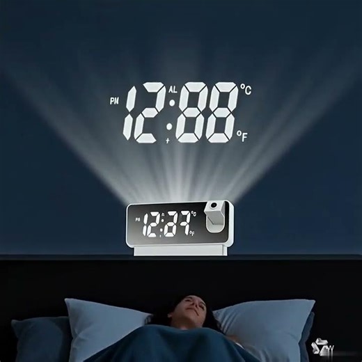 This Alarm Clock Projects Time on Your Ceiling! ⏰🤯 Smart Bedroom Gadget You Need