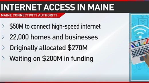 Maine gets $50 million to expand high-speed internet