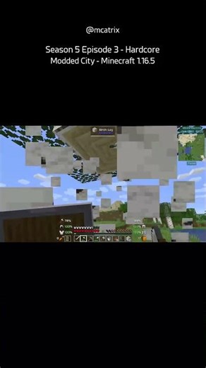 Season 5 Episode 3 - Hardcore Modded City - Minecraft 1.16.5 (Short 5)