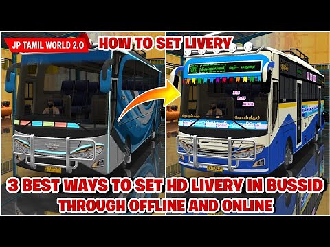 🤩 3 WAYS TO SET HD LIVERY IN OFFLINE AND ONLINE FOR BUS SIMULATOR INDONESIA