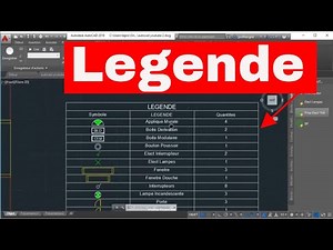 How to Generate a Legend on AutoCAD