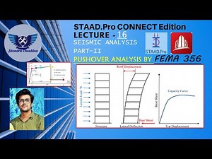 Staad Pro Connect Edition : 16 Seismic Analysis [Part-II] [Pushover Analysis]