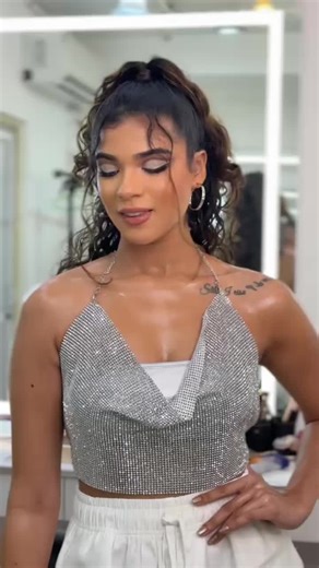 NYE full glam look 😍 MUA -@The Blushing Noir Hair - Aweera Hair n Beauty #fyp #makeupartist #nye2025 #femaledj #srilankan_tik_tok🇱🇰 #trending #xybca