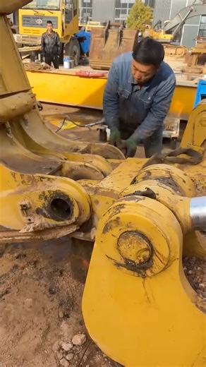 Caterpillar D11 bulldozer Rear Harrow Installation!
