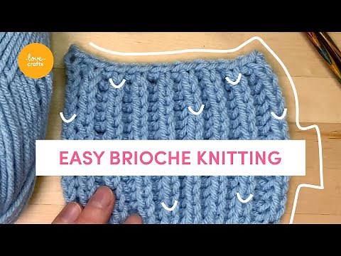 How to knit Brioche Rib stitch easy