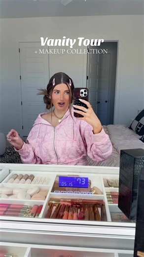 Makeup Collection Vanity Tour! 🩷🩷🩷 #makeupcollection #vanitytour #fyp #makeup #fyp #bloompartner #bloomnutrition @Bloom Nutrition