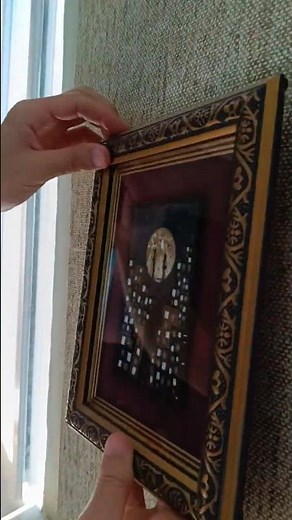 Easy Trick to Hang a Picture Using Thread! 🧵🖼️