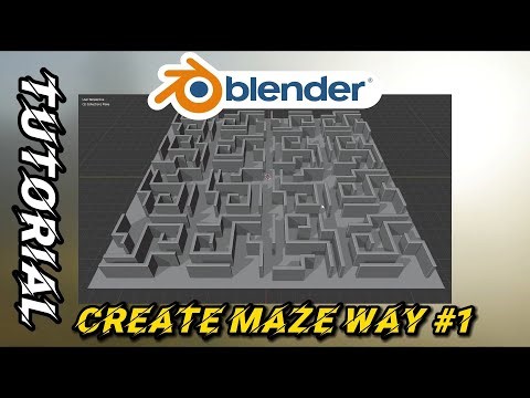 How to create maze / labyrinth in Blender (#Way 1)