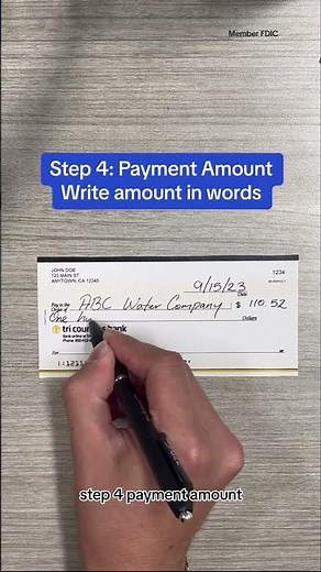 How to Write a Check