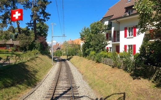 【4K超清】瑞士铁道游(前面展望)｜施瓦岑堡(Schwarzenburg) →伯尔尼｜瑞士乡村风景优美的铁路之旅 拍摄日期：2022.8_哔哩哔哩_bilibili