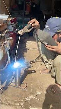 Pakistani welder new secret method of root welding Cutterpiller loader pin#shortsvideo