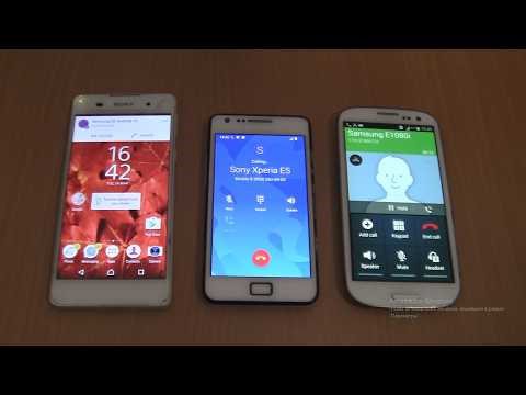 Incoming call & Outgoing call at the Same Time Sony Xperia+ Samsung Galaxy S2 Android 12+S3