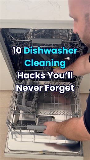 10, 10 minute monthly cleaning tips to maximise the life of your dishwasher: 1️⃣ Clean the filter Twist it out, rinse under hot water, scrub with dish soap an old toothbrush. Do this monthly. 2️⃣ Wipe the door seal The rubber gasket traps grime and mold. Use warm soapy water or vinegar and wipe thoroughly. 3️⃣ Run a vinegar cycle Place a bowl of white vinegar on the top rack and run a hot cycle. It breaks down grease and odors. 4️⃣ Follow with baking soda Sprinkle 1 cup on the bottom and run a s