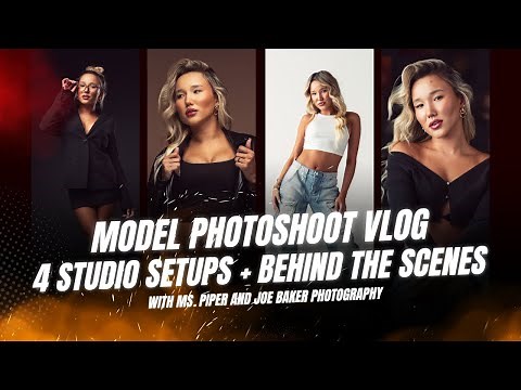 Model Photoshoot Vlog | 4 Studio Setups + Behind the Scenes with Ms. Piper