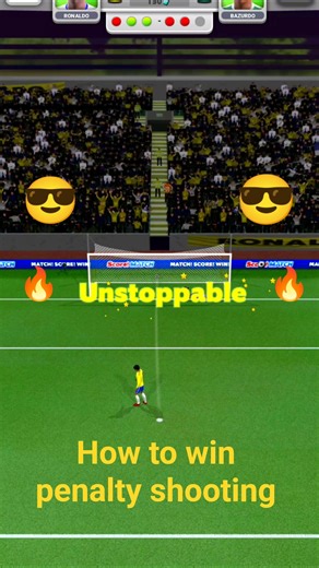 How to win penalty shooting 🔥. #gaming #trending #shorts