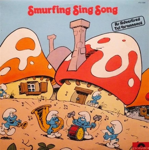 The Smurfs Smurfing Sing Song Record LP Album EXCELLENT Cleaned With an Ultrasonic Cleaner Rare Find - Etsy