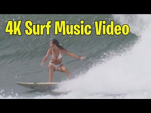 4K Surf Music Video with Cool Surf Guitar Music
