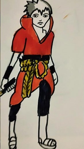 how to draw sasuke drawing realistic drawing with brushpen